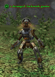 A deranged clockwork gnome