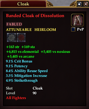 Banded Cloak of Dissolution