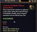 Common Deathfist Mossy Armor Plans