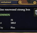 Pristine rosewood strong box