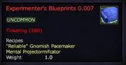 Experimenter's Blueprints 0.007