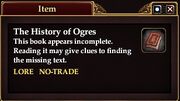 The History of Ogres (Quest Starter)