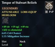 Torque of Stalwart Beliefs