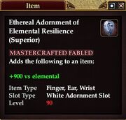Ethereal Adornment of Elemental Resilience (Superior)