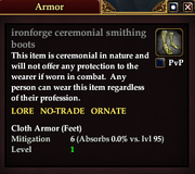 Ironforge ceremonial smithing boots
