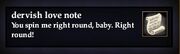Dervish love note