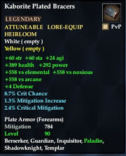 Kaborite Plated Bracers