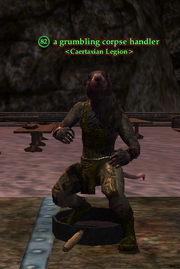 A grumbling corpse handler