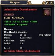 Adamantine Doomhammer