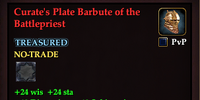 Curate's Plate Barbute of the Battlepriest