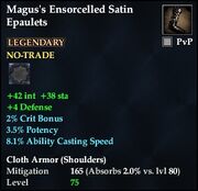 Magus's Ensorcelled Satin Epaulets