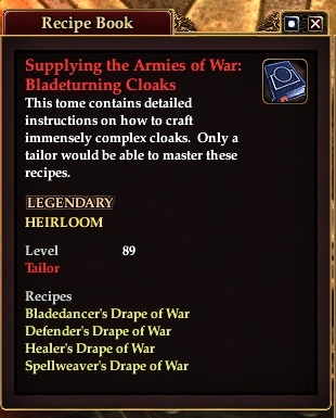 Supplying the armies of war bladturning cloaks