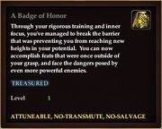 A Badge of Honor