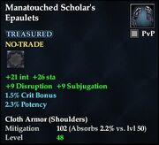 Manatouched Scholar's Epaulets
