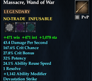 Massacre, Wand of War