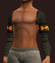 Rake's Black Wolf Chain Spaulders (Equipped)