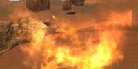 A flame tornado