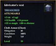 Fabricator's vest