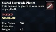 Seared Barracuda Platter
