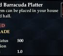 Seared Barracuda Platter