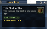 Half Block of Elm