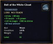 Belt of the White Ghost
