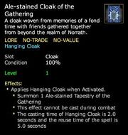Ale-stained Cloak of the Gathering
