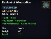Pendant of Windstalker