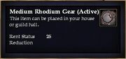Medium Rhodium Gear (Active)