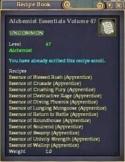 Alchemist Essentials Volume 47