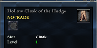 Hollow Cloak of the Hedge