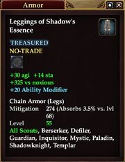 Leggings of Shadow's Essence