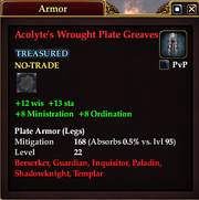 Acolyte's Wrought Plate Greaves
