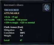 Foreman's shoes