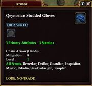 Qeynosian Studded Gloves