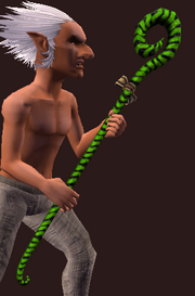 Candy-Striped Crook of Death (Equipped)