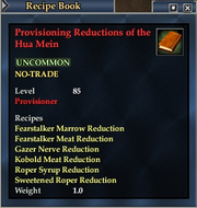 Provisioning Reductions of the Hua Mein