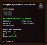 Acolyte's Spaulders of the Combine