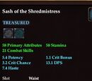 Sash of the Shredmistress