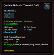 Quel'ule Defender Threaded Cuffs