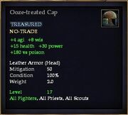 Ooze-treated Cap