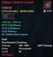 Taaltak's Staff of Control