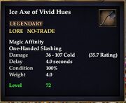 Ice Axe of Vivid Hues