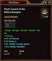 Neck Guard of the Bellywhumper