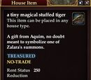 A tiny magical stuffed tiger