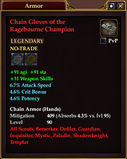 Chain Gloves of the Ragebourne Champion