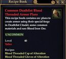 Common Deathfist Blood Threaded Armor Plans