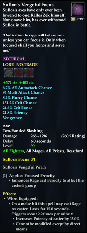 Sullon's Vengeful Focus