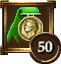 Achievement Icon ribbon green gold male head 50.png