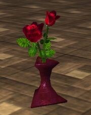 Red Roses in a Vase (Visible)